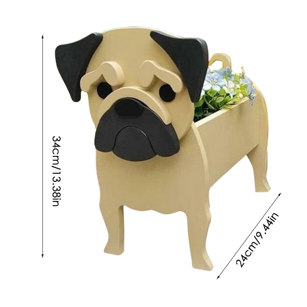 Niedliche Tierform Blumentopf PVC Haustier Hund Topfpflanze Garten Hof Dekoration Pflanzenbehälter Halter Für Außen Innen Pflanzen