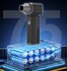 High-Speed Brushless Motor Fan for Snow and Dust Removal - Handheld, Lithium Battery-Powered for Outdoor and Gaming Use.