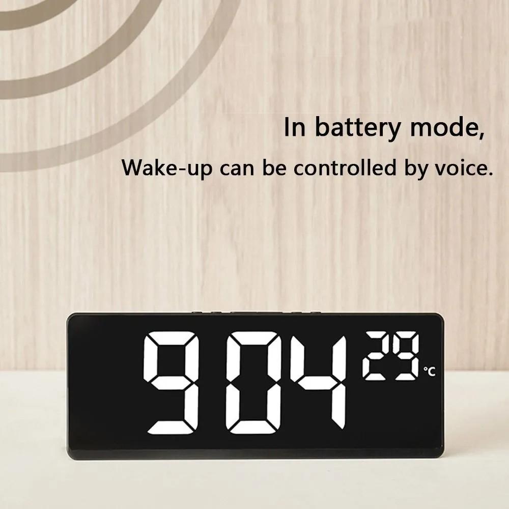 2023 Digital Alarm Desk Clock for A Bedroom LED Clock with Temperature Electronic Table Date Display with Large Screen Home Decor