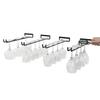 Wall Mount Wine Glass Holder Under Cabinet Wine Glass Holder Hanger Organizer Convenience Hanging Stemware Holder For Kitchen