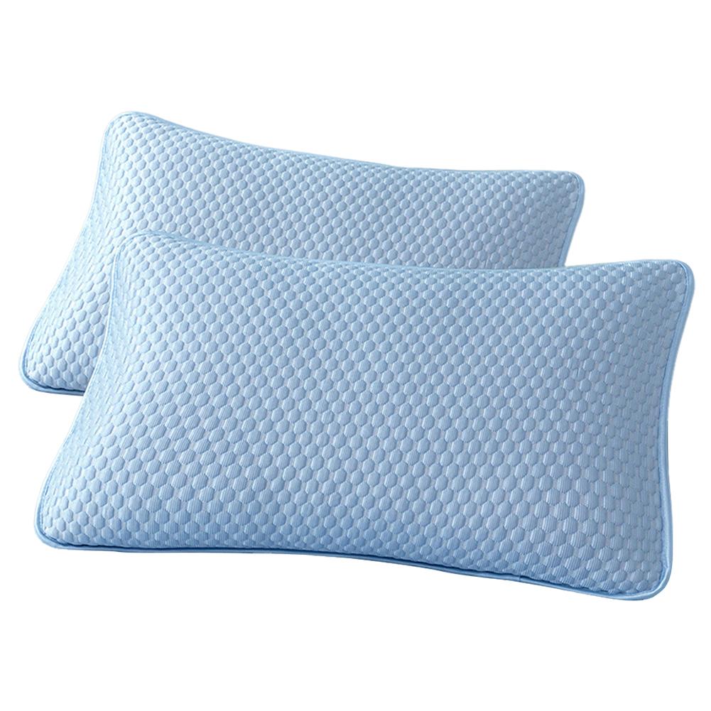2PCS Cooling Pillowcase Washable Ice Bean Bean Pillowcase Breathable Soft Cool Pillowcase for Hot Sleepers