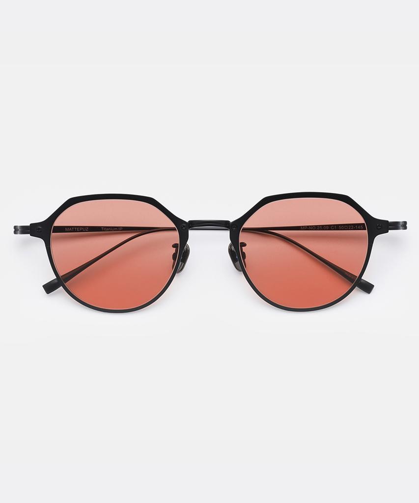 Maeteupeojeu M-09 Titanium Sunglasses Red Black