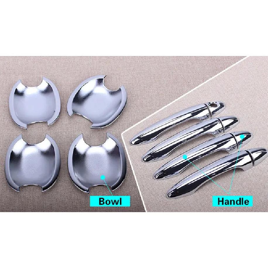 For KIA Sportage Chrome Door Handle Covers Trim of 4 Door 2010 2011 2012 2013 2014 2015 Accessories Stickers Car Styling