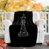 Chess Theme Printed Blanket - Perfect for Couch, Bed, Travel & Outdoor Use | Machine Washable, Cozy & Durable.