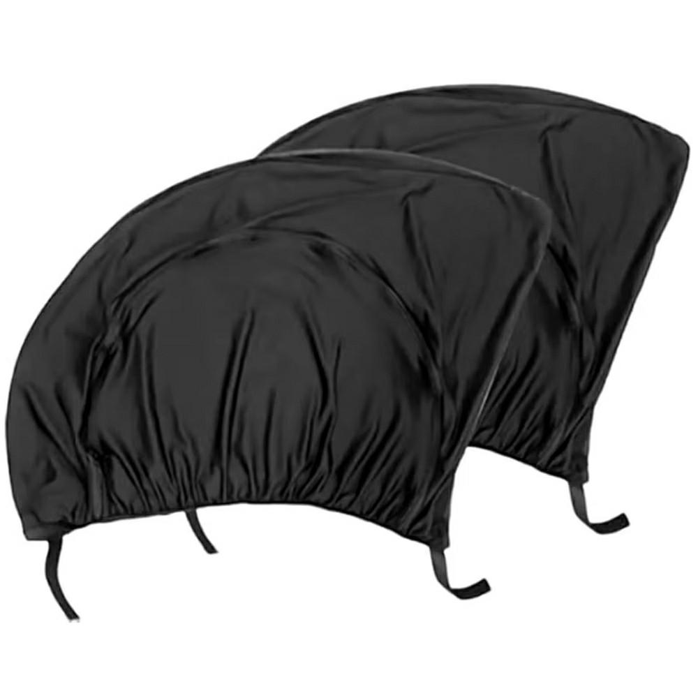 

2 шт. автомобільні віконні шторки передні/задні бокові вікна сонцезахисні шторки для конфіденційності з блискавкою Front Side