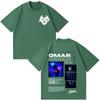 Omar Courtz Por Si Unisexana No Estoy 2026 Tour Stampa Magliette Unisex Moda Unisex Magliette a Maniche Corte Casual Cotone Hip Hop Magliette