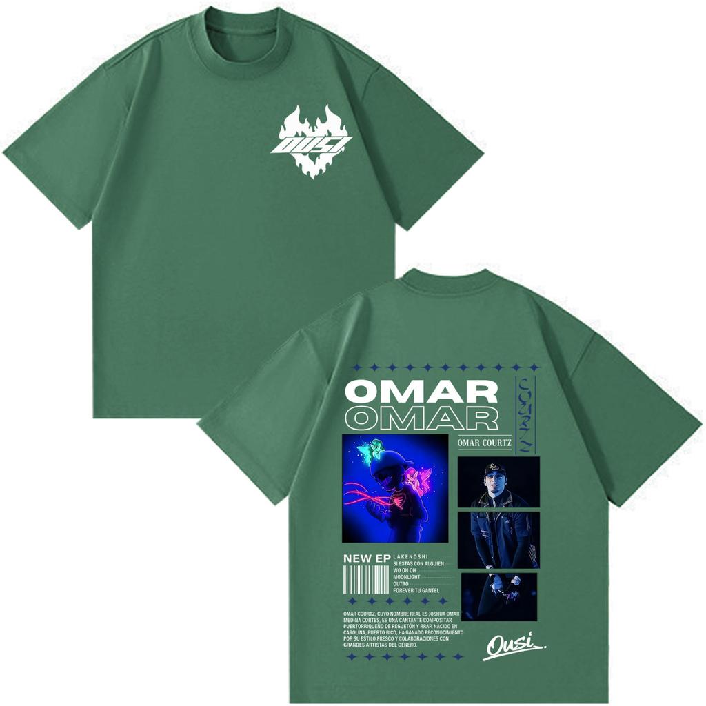 Omar Courtz Por Si Unisexana No Estoy 2026 Tour Stampa Magliette Unisex Moda Unisex Magliette a Maniche Corte Casual Cotone Hip Hop Magliette