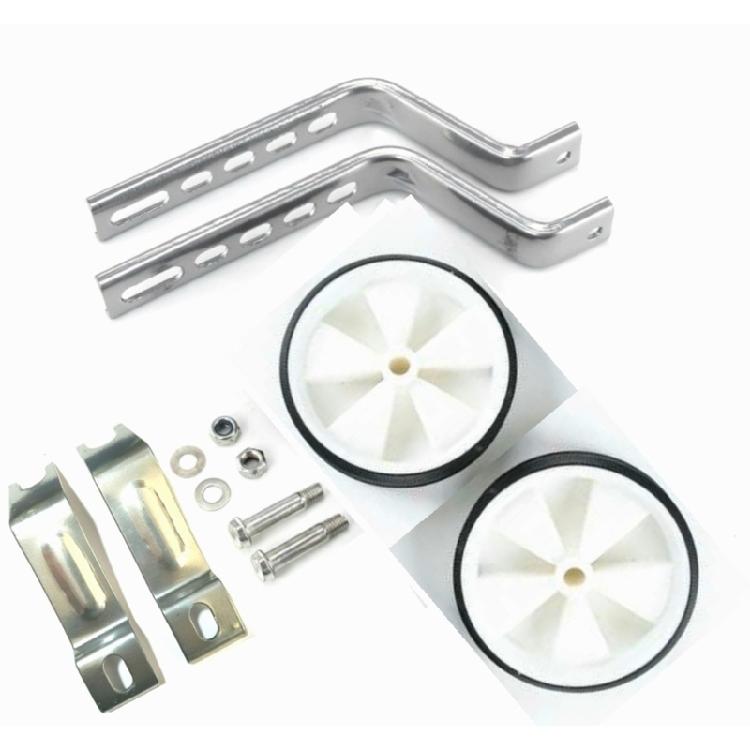 Kids Bicycles Training Wheels Auxiliary Wheel Replacement For 12 To 20Inch Bikes Improve Stabilizers With Metal Brackets