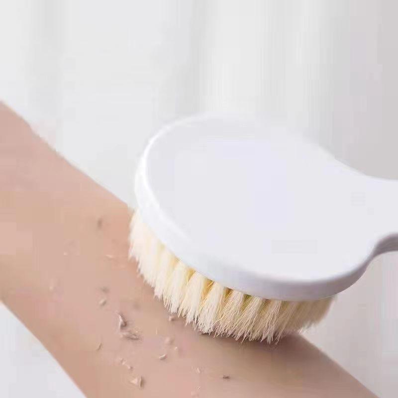 1 PC Long Handle Shower Brush Unisex Senior Single Side Back Brush Bath Brush Exfoliating Suitable For Wet And Dry Brushes