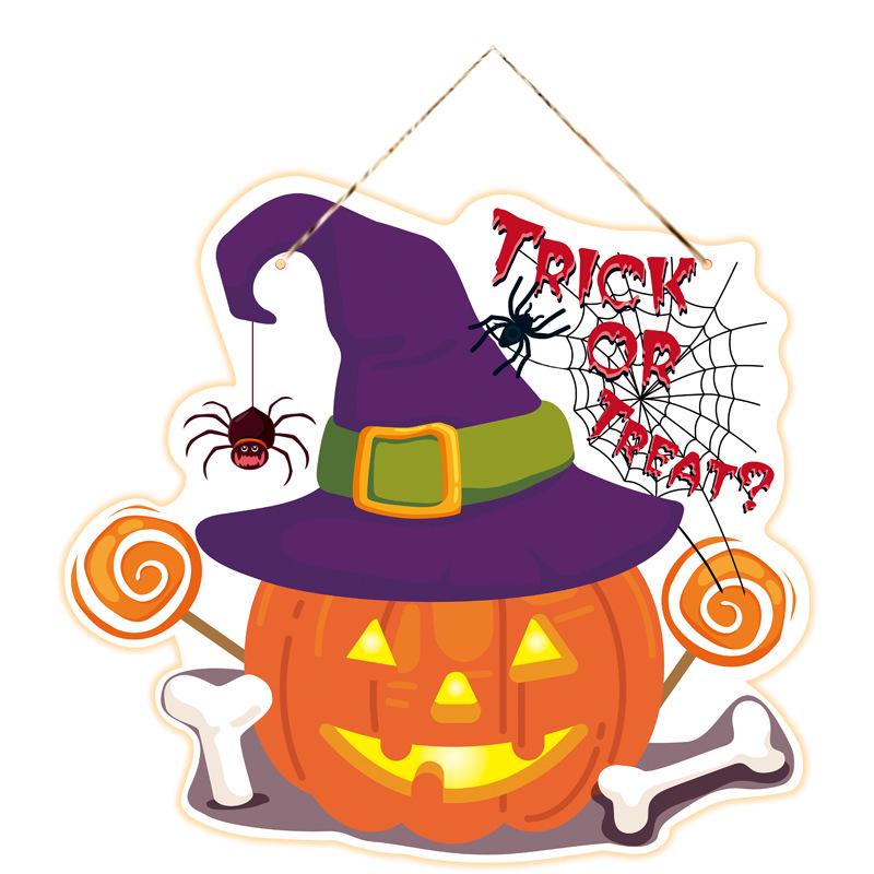 Cross-border Halloween Party Door Hanging Pumpkin Ornament