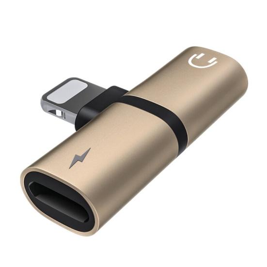 Mini Portable 8Pin Headphone Jack Adapter Charge Audio Converter for iPhone