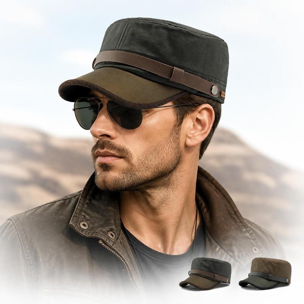 Durable Flat Cap Waterproof Flat Top Hat Classic Cotton Baseball Cap Four Seasons