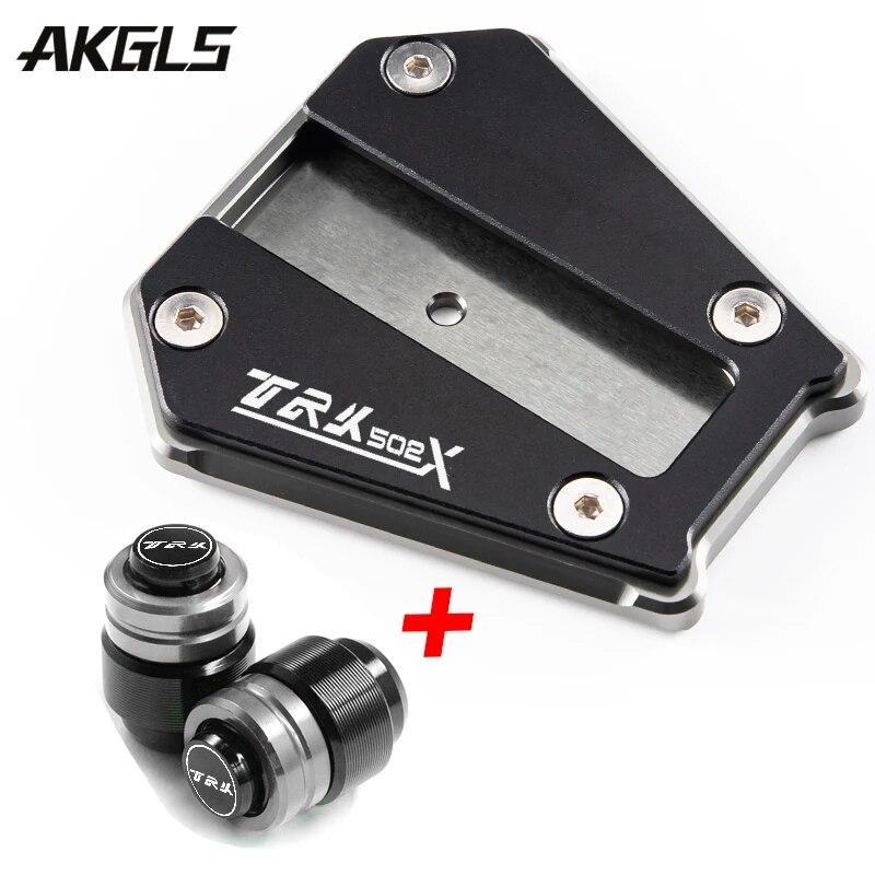 For Benelli TRK502X TRK 502 X 502X 2017-   2022 Motorcycle Parts Side Bracket Extension Plate and Tire Valve Cap