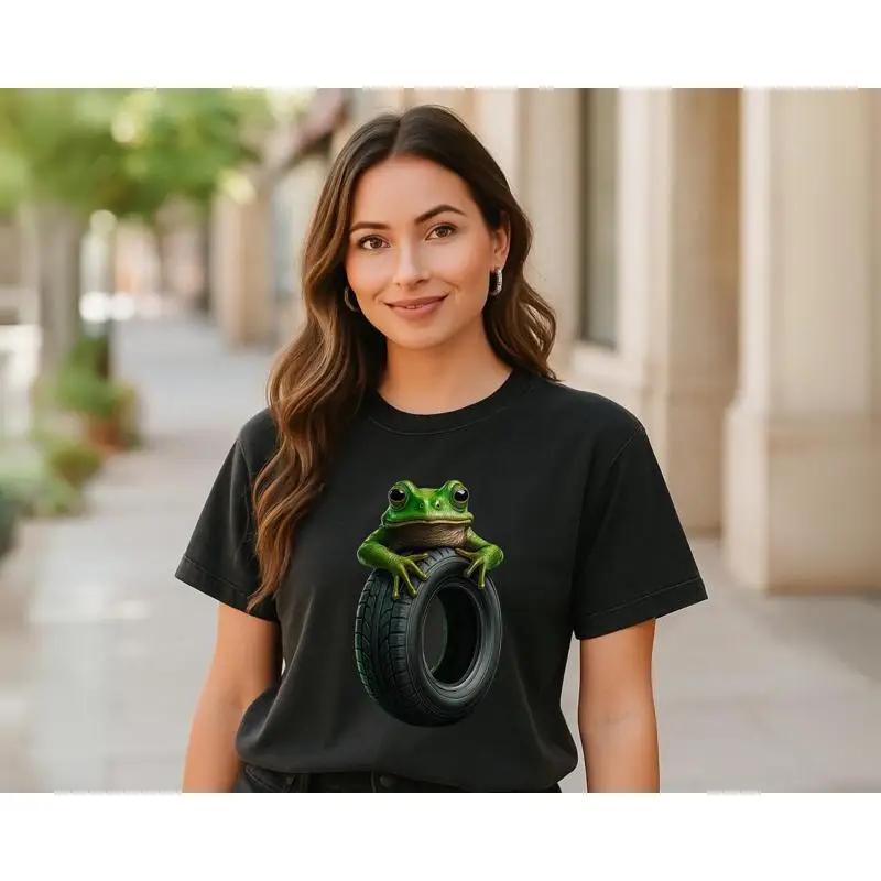 Boneca Ambalabu Funny T Shirt Frog In A Tire Meme Absurd Surreal Viral Weirdcore Internet Fan