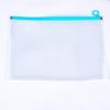 Thickened Waterproof A4 Zipper Document Bag - PP Plastic, Transparent, for Student Papers & Stationery Storage