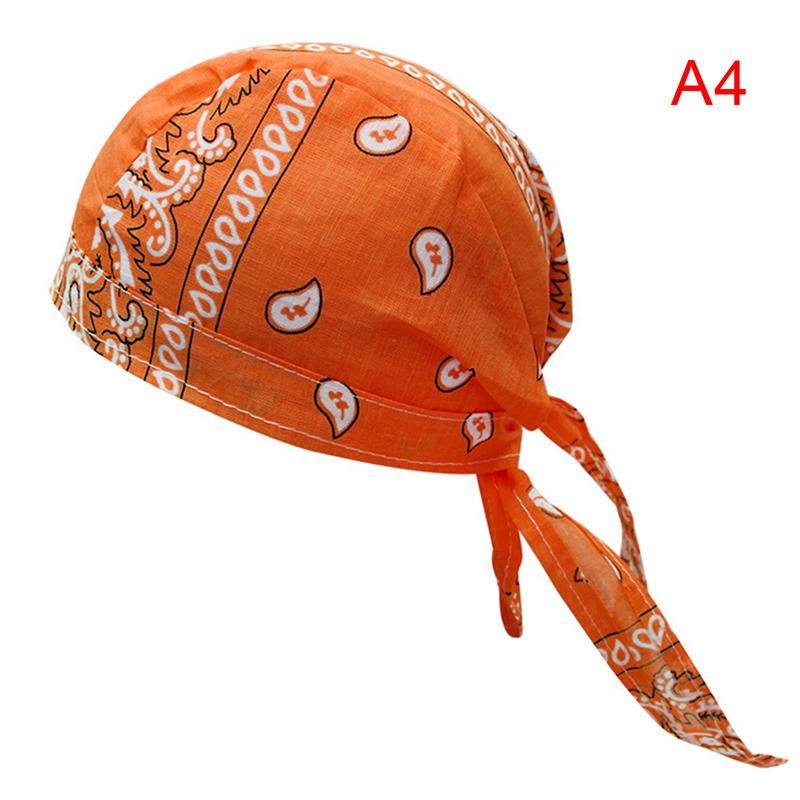 Damen Herren Bandana Mütze Baumwolle Unisex Durag Print Cap Mode Piraten Kopftuch