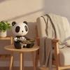 Panda Figurine with Storage Bowl Decorative Statue Cute Catchall Dish for Living