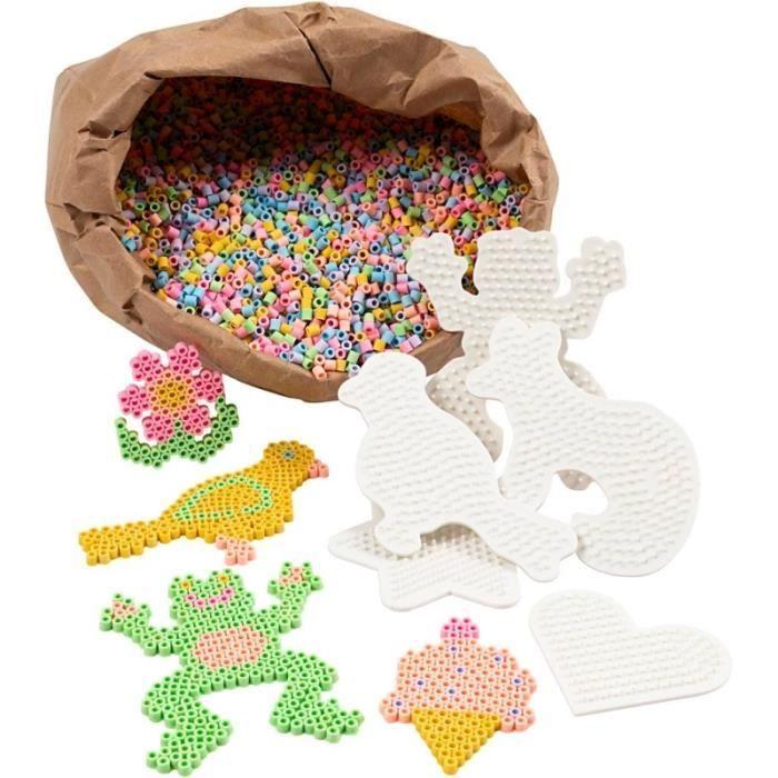 Set scolaire - NABBI - BioBeads - Nuances pastel - 5x5 mm - 1 kit