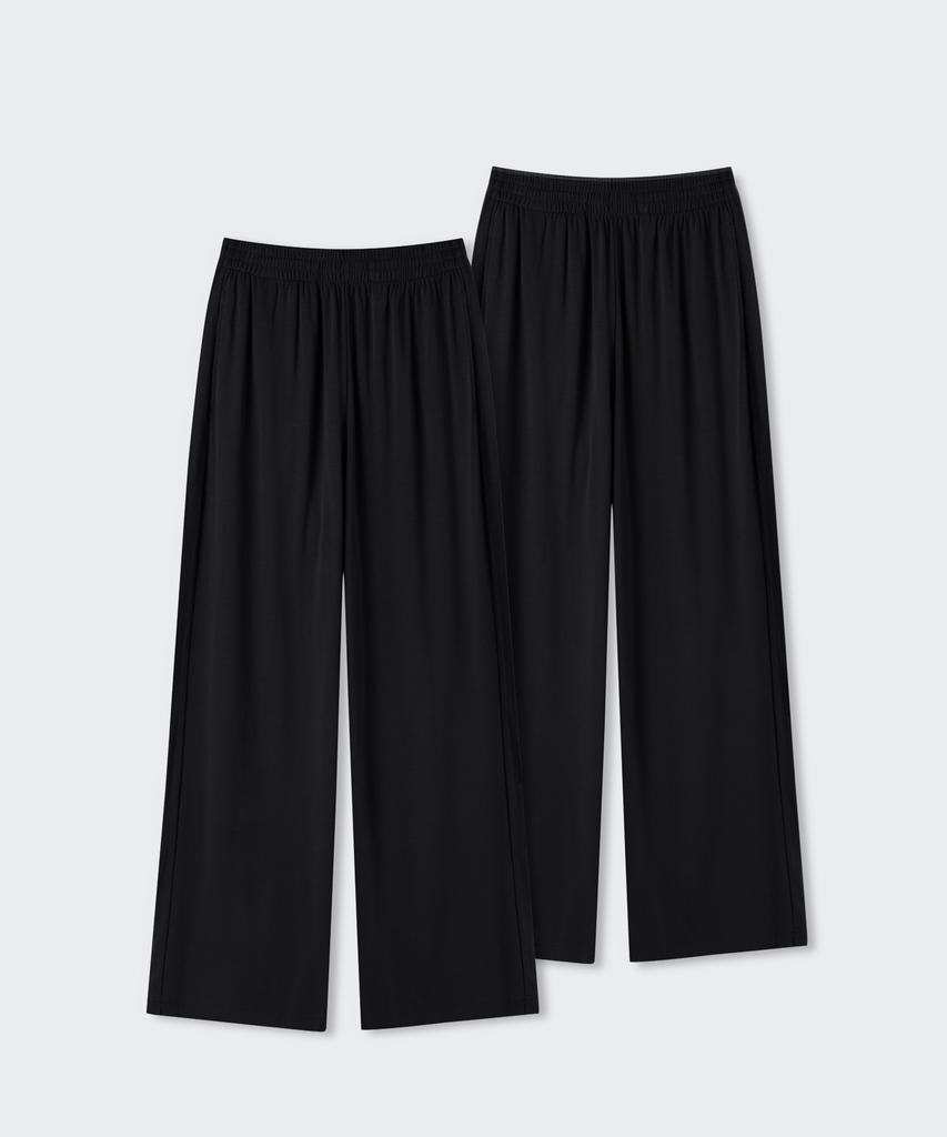 MUSINSA STANDARD WOMAN Women'S Soft Jersey Wide Lounge Pants 2-Pack