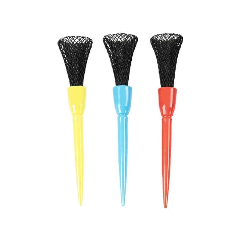 3Pcs Golf Tees Flexible Soft Net Head Design Adjustable Height Stable Base Structure For Professional Ball Positioning