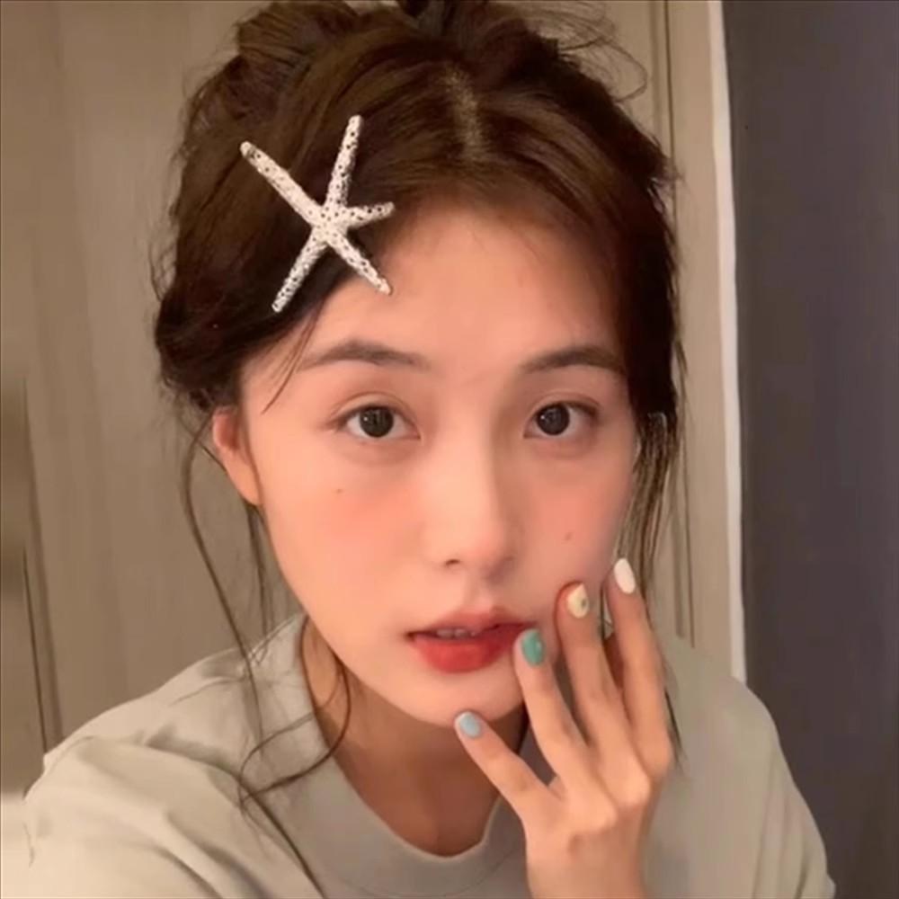 Корейский блогер, заколка-морская звезда, милый и крутой стиль, заколка-уточка для улицы, геометрическая боковая заколка, заколка для челки, головной убор