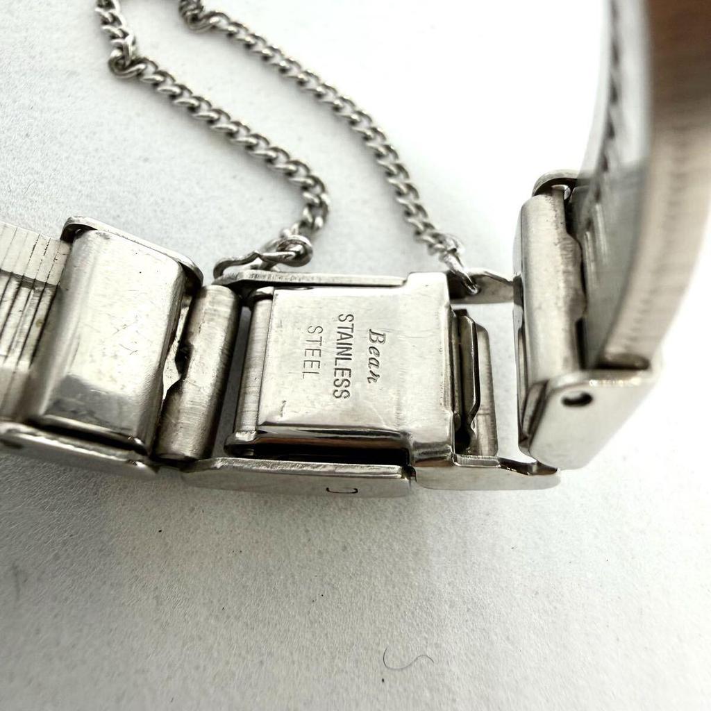 Used New Battery Replacement SEIKO Quartz Ladies Watch Square Vintage