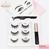 Abestyou Handmade Highest Quality Faux Mink Magnetic Eyelashes with 5 Magnets Light & Strong Magnetic Reusable