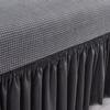 Elastischer Jacquard Sofabezug mit Schürze, Monochrom, Dick, Wohnzimmer, 1-Sitzer, 2-Sitzer, 3-Sitzer, 4-Sitzer