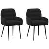Dining Chairs 2 Pcs Velvet Black 59 X 59.5 X 90 Cm