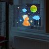 Glow-In-The-Dark Bear Toilet Stickers Self-Adhesive Removable Decal Wall Sticker Home Decor Car Sticker Luminous Effects