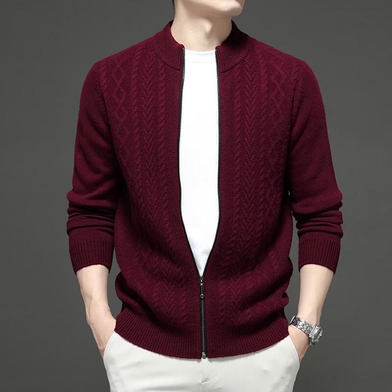 Firstview Men's Thickened Pure Wool Cardigan