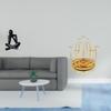 Modern Abstract Sculpture Ornament for Living Room Bookshelf Home Decor with Rotating Cup Rack Stand