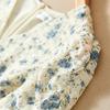 Sentubila Summer French Floral Print Dress with Puff Sleeves