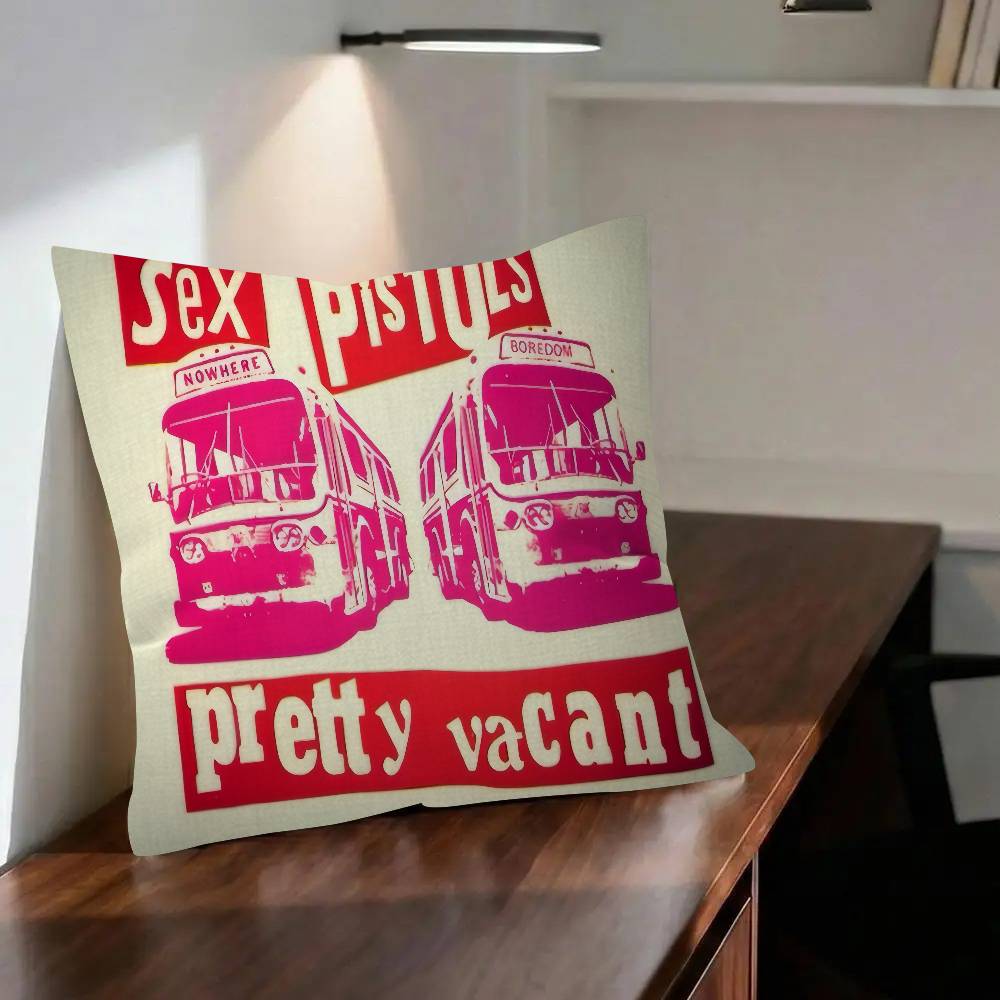 PUNKS SSex PPistolsS Cushion Pillowcase Toon Gift Cushion Cover Bedroom Home Sofa Chair Seat Decor Pillow Case