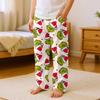 Children's Versatile Christmas  Print Pocket Plush Casual Pants Pajama Pants Home Pants