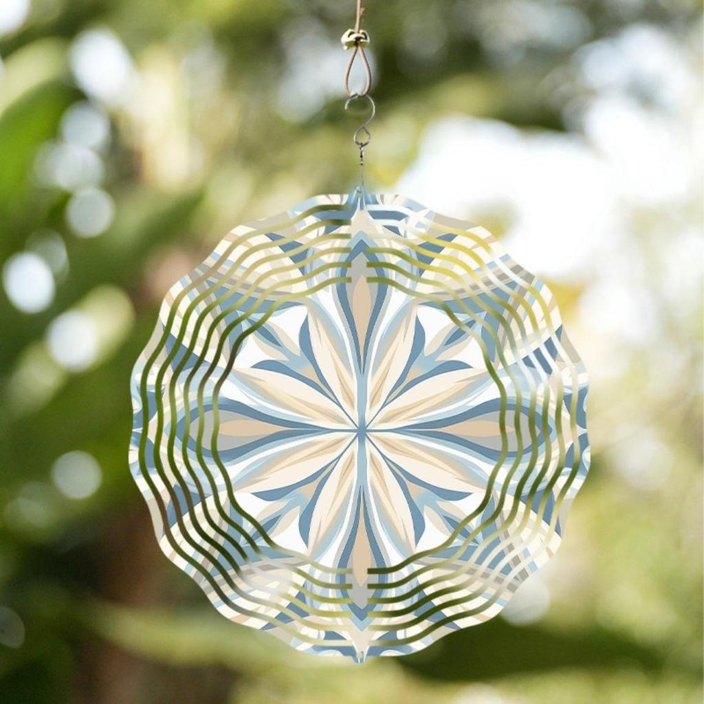 Clopoțel de vânt artizanal de 10 inch în stil Pomishian – Cârlig rotativ elegant la 360°, Decor artistic pentru grădină și gazon, Cadou perfect de primăvară-vară pentru