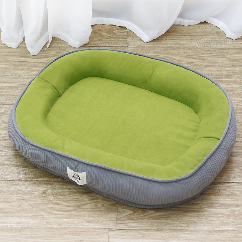 

Собачьи будки, всесезонные универсальные съемные вольеры для корги, сиба-ину, утолщенные, теплые и с высокой защитой шеи, короткие, плюшевые, приятные для кожи Small 52 * 42 * 8cm