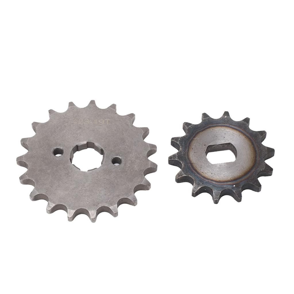 428 Motor Sprocket Set Steel 19T Front Engine Sprocket 14T H Hole Rear Chain Sprocket for 125cc 15cc 200cc 250cc Dirt