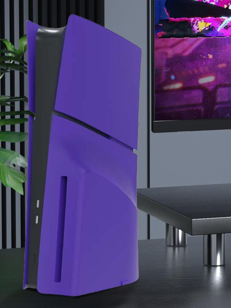 Faceplate Case Cover Split ABS Hard Shell Dustproof Protective Shell Case Shockproof for Playstation 5 Slim Disc/Digital Console