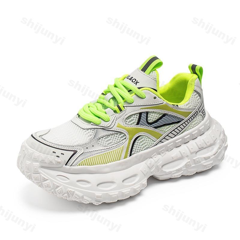 Fashion Men's Sports Casual Shoes 2025 New Style Summer Mesh Breathable Non slip Shoes Comfortable Versatile Thick Soled Chunky sneakers