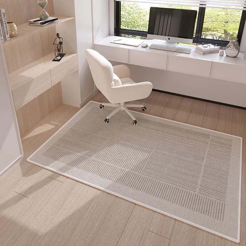 Simple Lines Study Room Carpet Anti-Slip And Easy-To-Maintain Learning Area Floor Mat Indoor Area Carpet Home Decoration