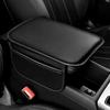 Seat Armrest Cushion Protector Storage Pad Leather For Car Interior Accessories