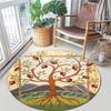 1Pc Tree of Life Circular Print Rug - home decoration Carpet For Living Room Bedroom Flooring Computer Chair Area Rug