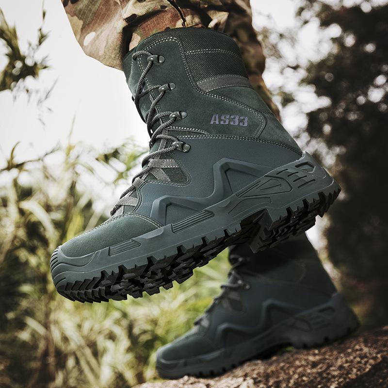 

Large Size Boots High Top Outdoor Mountaineering Tactical Boots Men s Combat Boots Hiking Training Boots 47 армія зелений колір