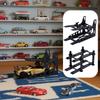 1:64 Alloy Car Rack Scene Set - Dual-layer Parking Garage Model with 3D Printed Assembly Components