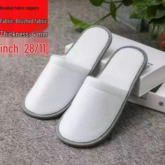 Customizable Gold-Edge Disposable Slippers for Hotels & Travel