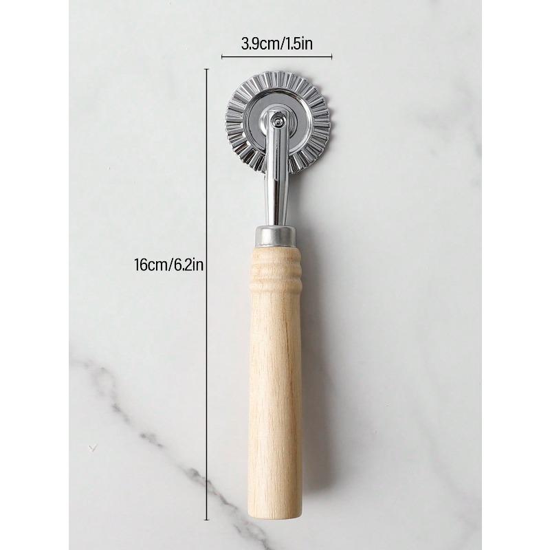 

1pc Wooden Handle Dough Cutter 1pc Long Handle Style срібний