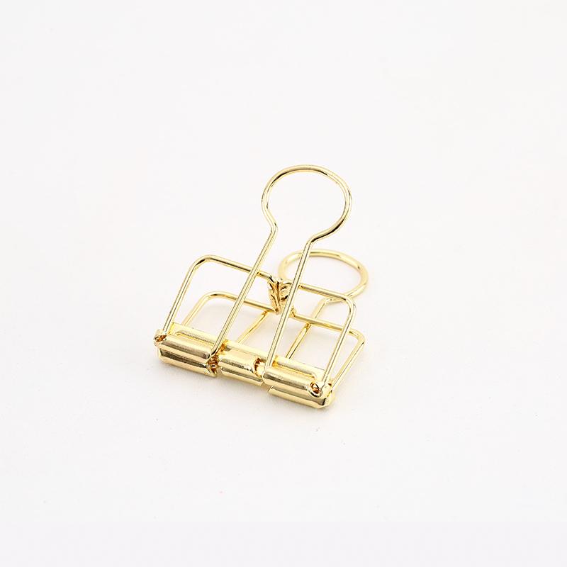 8 Colors 3 Sizes Ins Colors Gold Sliver Rose Green Purple Binder Clips Large Medium Small Office Study Binder Clips