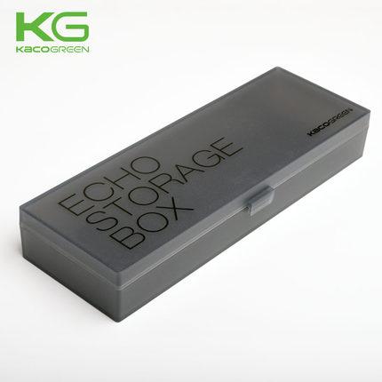 1PC KACO ECHO Translucent Plastic Pencil Case Candy Color Multi-Function Stationery Storage Box Children Student Pencil Box
