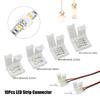 10Pcs LED Strip Connector 8MM 10MM 2Pin 3Pin 4Pin 3528 5050 RGB Single Color Solderless PCB Board Wire Free Welding Connectors